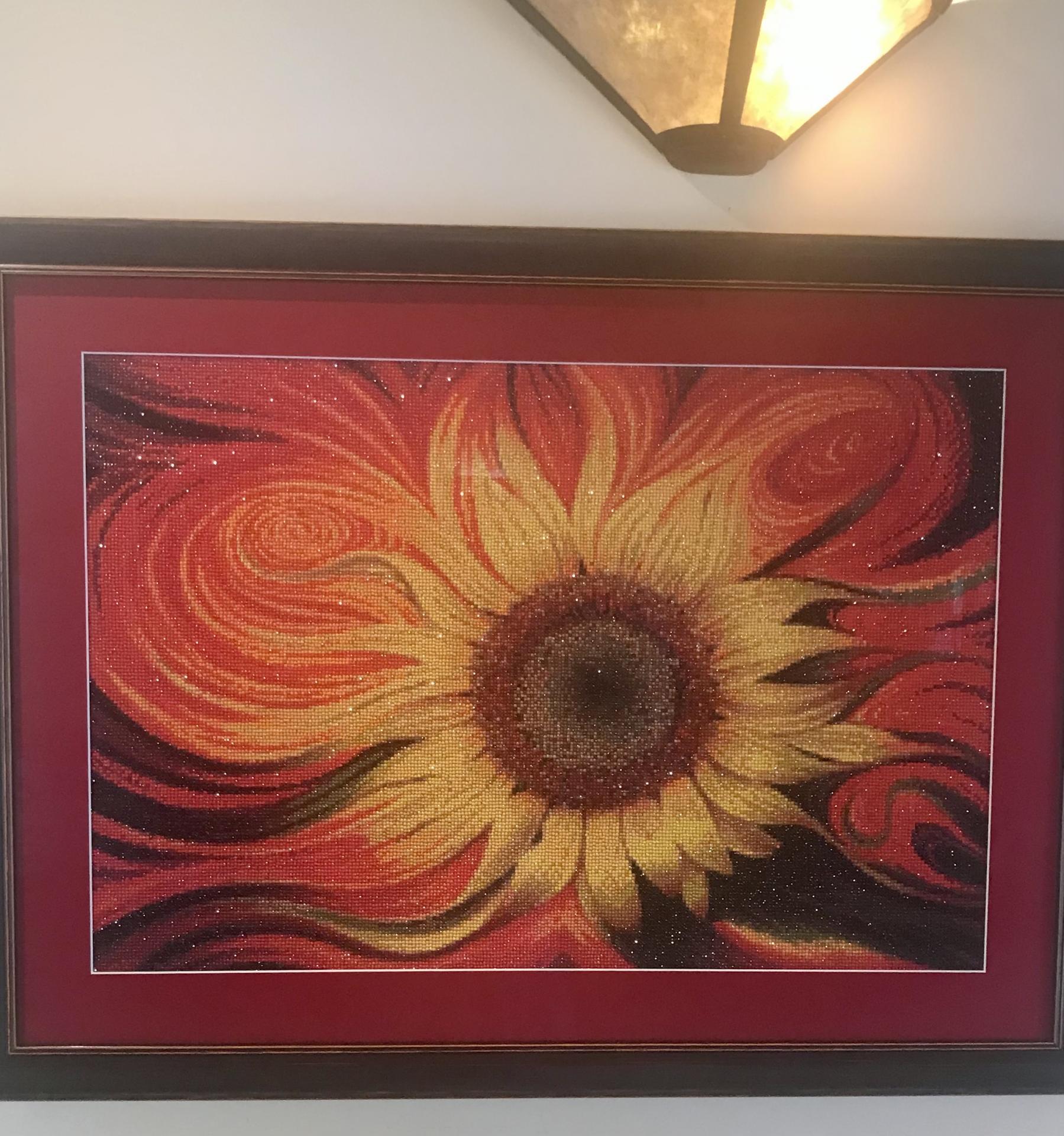 "Warped Sunflower" Diamond Painting Kit (Full Drill