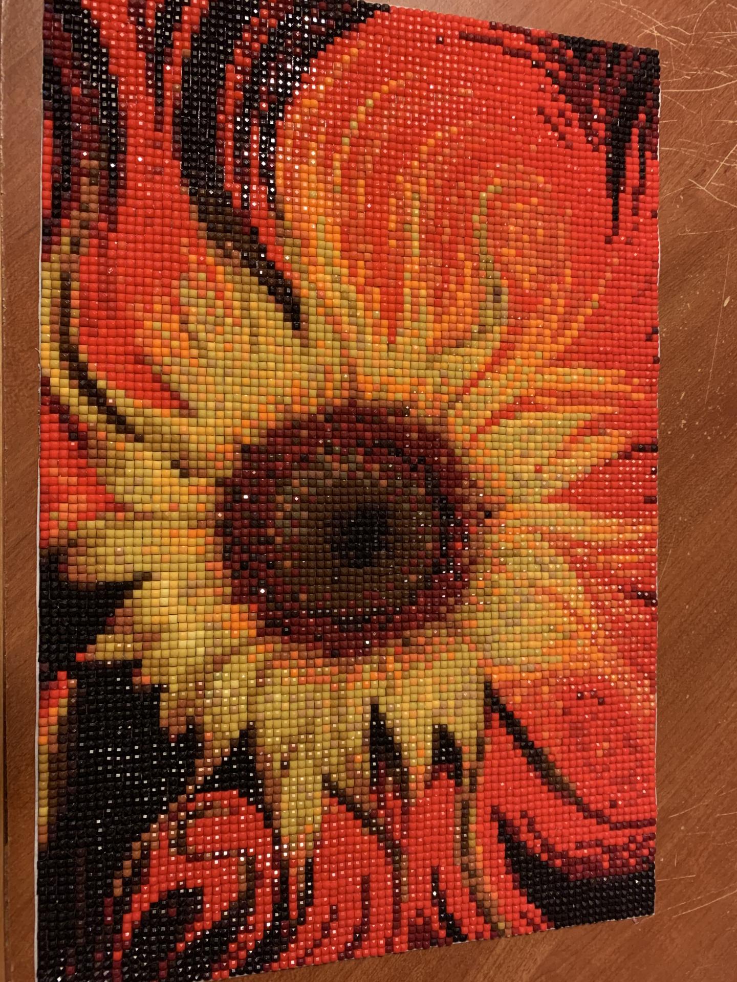 "Warped Sunflower" Diamond Painting Kit (Full Drill